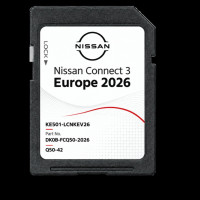 Nissan Connect 3 Europe 2026 V8 Navigációs SD-kártya