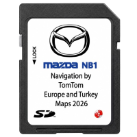 Mazda NB1 TomTom Europe & Turkey Maps 2026 SD-kártya